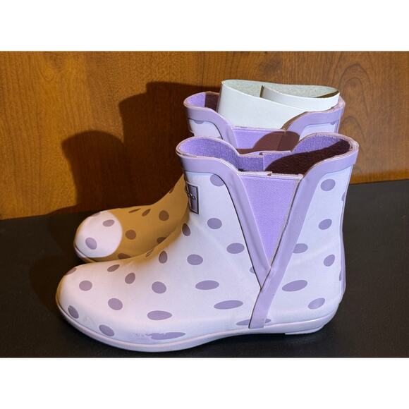 LONDON FOG Womens Piccadilly Rain Boot Lilac 7 M US - Picture 3 of 7